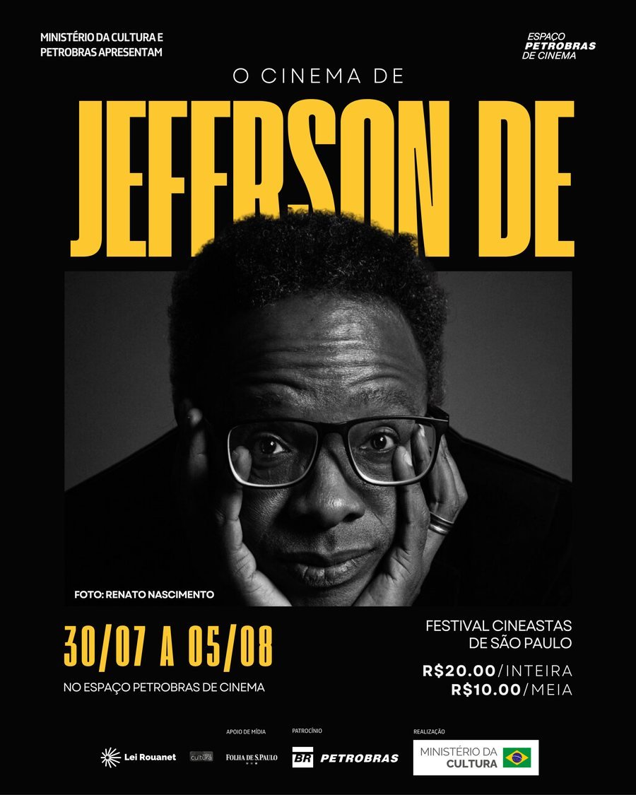 Cartaz da mostra O Cinema de Jeferson De